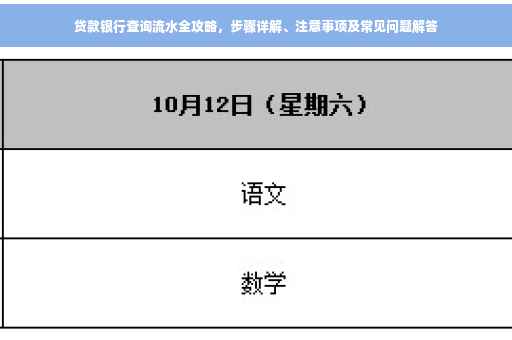贷款银行查询流水全攻略，步骤详解、注意事项及常见问题解答