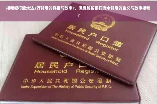 揭秘银行流水达2万背后的真相与故事?，深度解析银行流水背后的含义与故事揭秘?