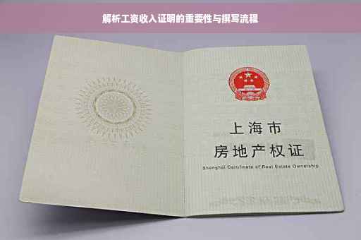 解析工资收入证明的重要性与撰写流程