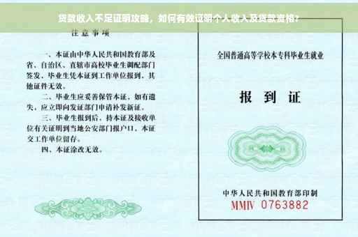 贷款收入不足证明攻略，如何有效证明个人收入及贷款资格?