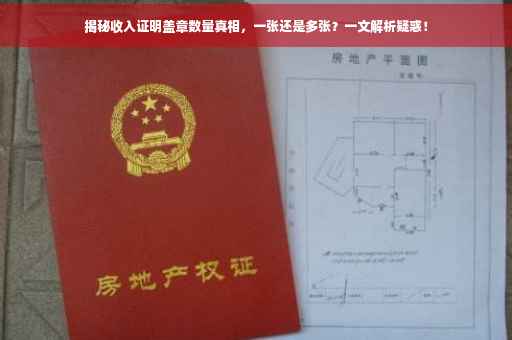 揭秘收入证明盖章数量真相，一张还是多张？一文解析疑惑！