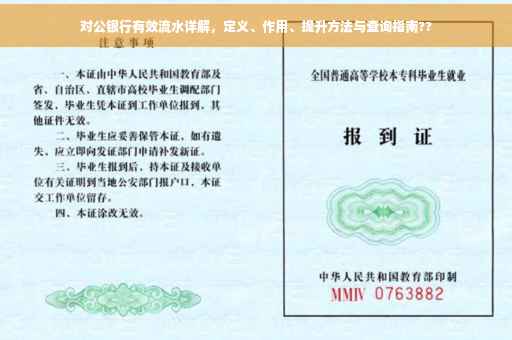 对公银行有效流水详解，定义、作用、提升方法与查询指南??