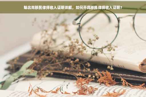 魁北克移民律师收入证明详解，如何开具移民律师收入证明？