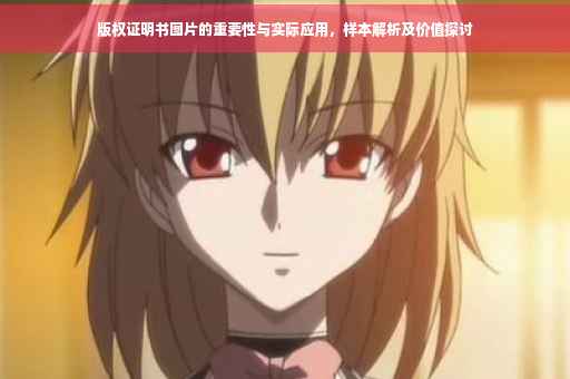 版权证明书图片的重要性与实际应用，样本解析及价值探讨
