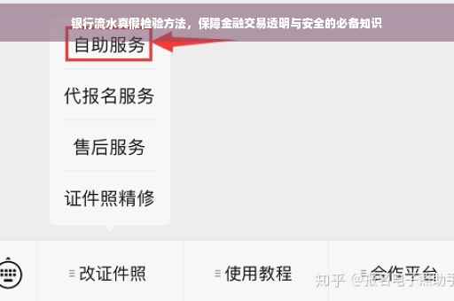 银行流水真假检验方法，保障金融交易透明与安全的必备知识