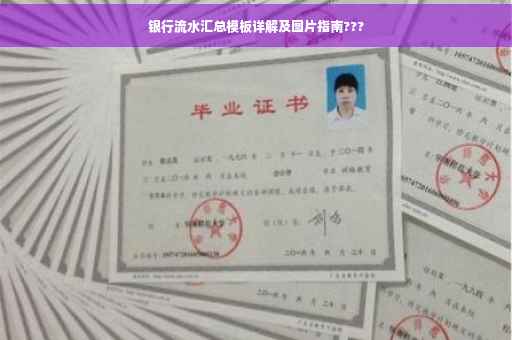 银行流水汇总模板详解及图片指南???
