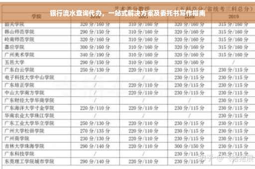 银行流水查询代办，一站式解决方案及委托书写作指南