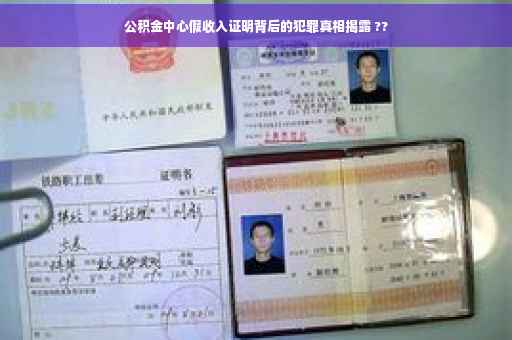 公积金中心假收入证明背后的犯罪真相揭露 ??