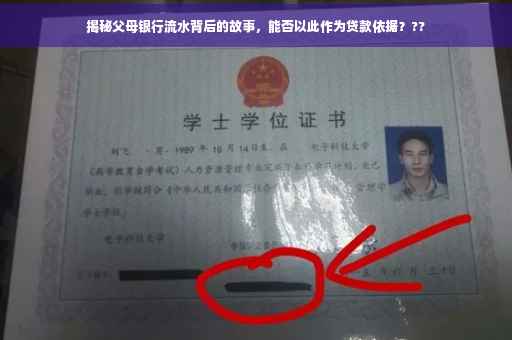 揭秘父母银行流水背后的故事，能否以此作为贷款依据？??