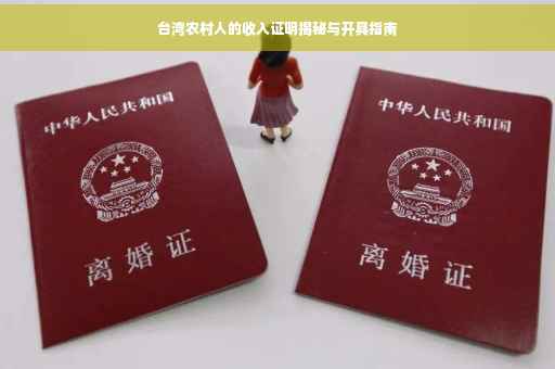 台湾农村人的收入证明揭秘与开具指南