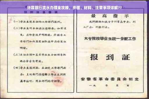 许昌银行流水办理全攻略，步骤、材料、注意事项详解??