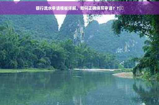 银行流水申请模板详解，如何正确填写申请？?⚡️