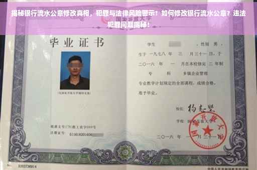 揭秘银行流水公章修改真相，犯罪与法律风险警示！如何修改银行流水公章？违法犯罪问题揭秘！