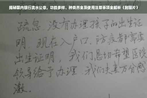 揭秘国内银行流水公章，功能多样、种类齐全及使用注意事项全解析（附图片）