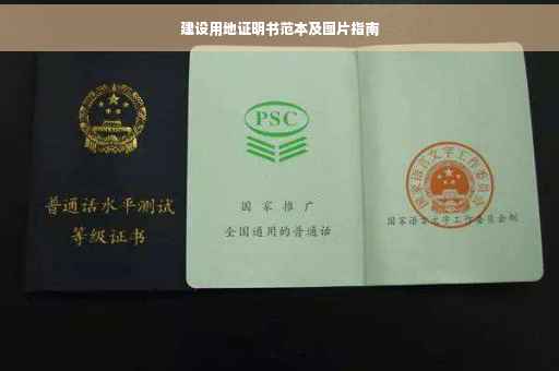 建设用地证明书范本及图片指南