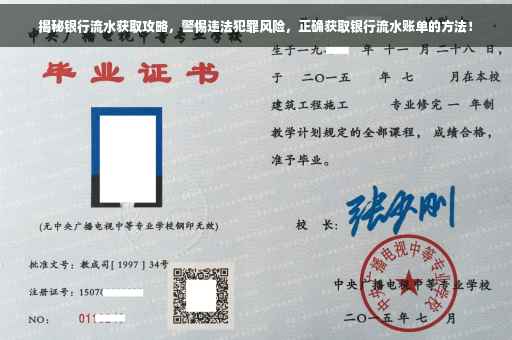 揭秘银行流水获取攻略，警惕违法犯罪风险，正确获取银行流水账单的方法！