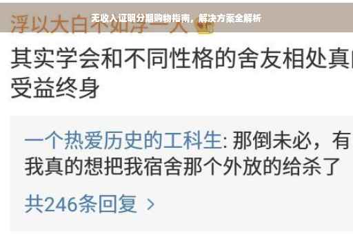 无收入证明分期购物指南，解决方案全解析