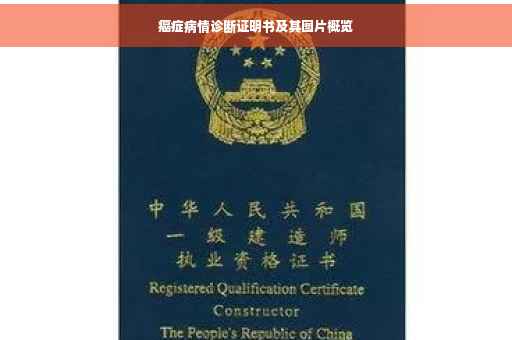 癌症病情诊断证明书及其图片概览
