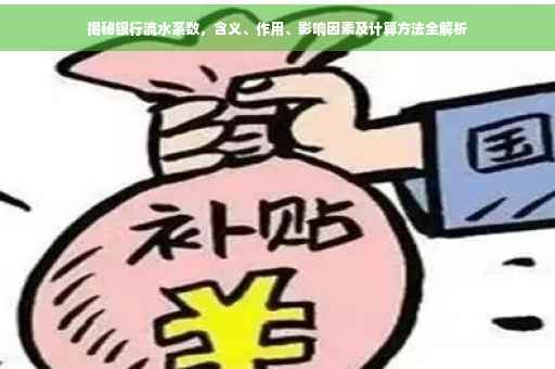 揭秘银行流水系数，含义、作用、影响因素及计算方法全解析