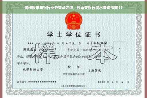 揭秘股市与银行业务交融之道，股票变银行流水查询指南 ??