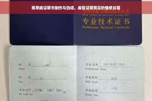 相思病证明书制作与伪造，虚假证明背后的情感纠葛
