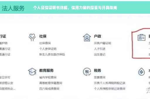 个人征信证明书详解，信用力量的探索与开具指南
