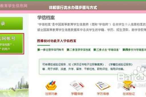 详解银行流水办理步骤与方式