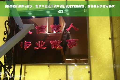 揭秘加签证银行流水，加拿大签证申请中银行流水的重要性、准备要点及时间要求?⚡️