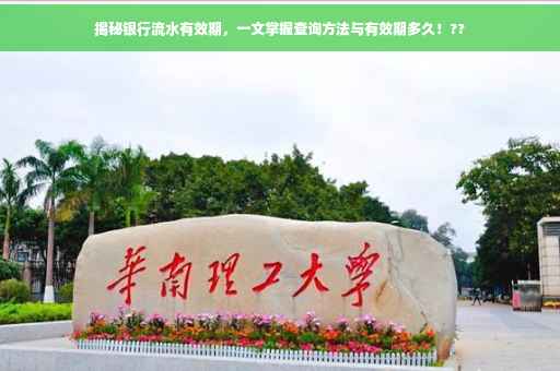 揭秘银行流水有效期，一文掌握查询方法与有效期多久！??