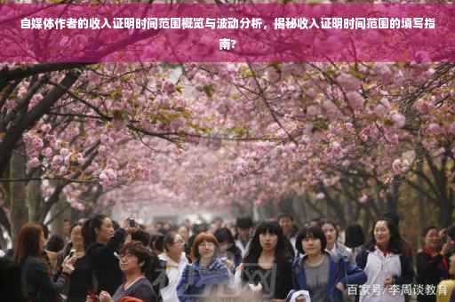 自媒体作者的收入证明时间范围概览与波动分析，揭秘收入证明时间范围的填写指南?