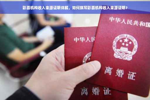 彩票机构收入来源证明详解，如何撰写彩票机构收入来源证明？