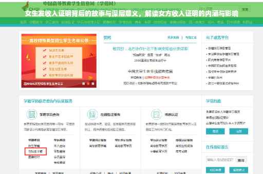 女生发收入证明背后的故事与深层意义，解读女方收入证明的内涵与影响