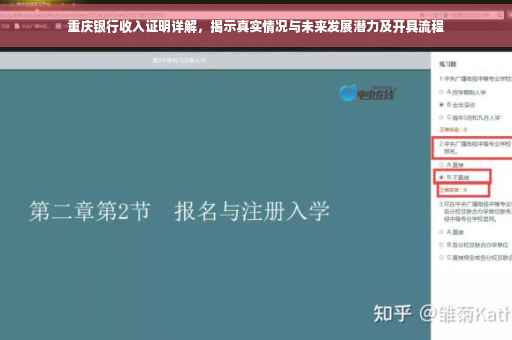 重庆银行收入证明详解，揭示真实情况与未来发展潜力及开具流程
