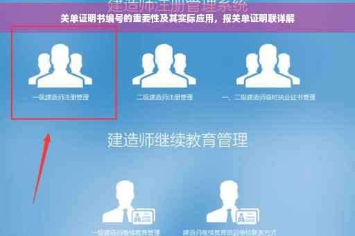 关单证明书编号的重要性及其实际应用，报关单证明联详解