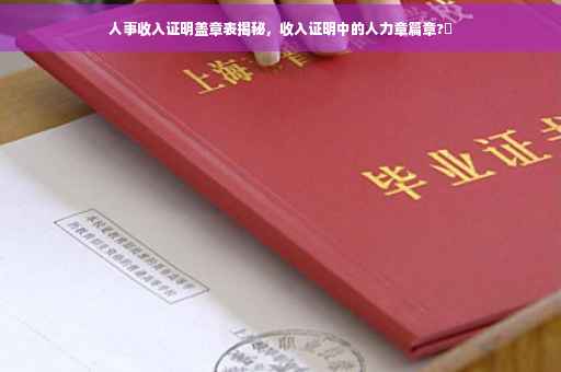 人事收入证明盖章表揭秘，收入证明中的人力章篇章?✨