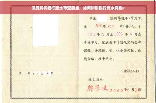 深度解析银行流水审查要点，如何辨别银行流水真伪？