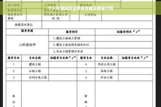 个人社保减员证明书详解及模板介绍