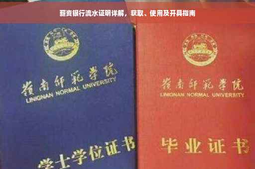 薪资银行流水证明详解，获取、使用及开具指南