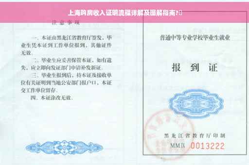 上海购房收入证明流程详解及图解指南?✨
