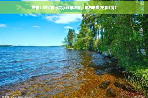 警惕！购买银行流水账单违法，切勿触碰法律红线！
