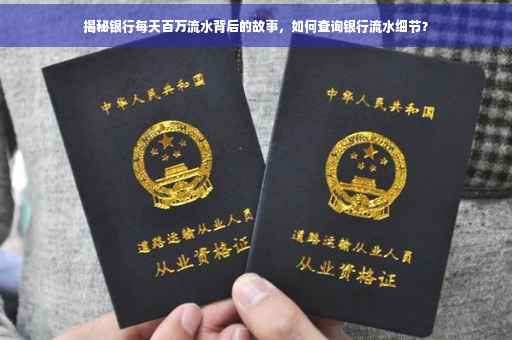 揭秘银行每天百万流水背后的故事，如何查询银行流水细节？