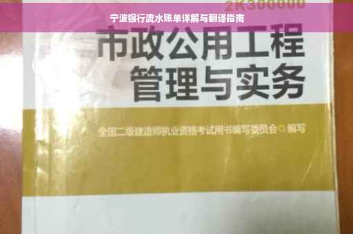 宁波银行流水账单详解与翻译指南
