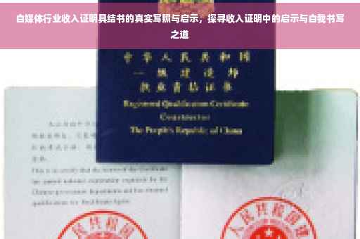 自媒体行业收入证明具结书的真实写照与启示，探寻收入证明中的启示与自我书写之道