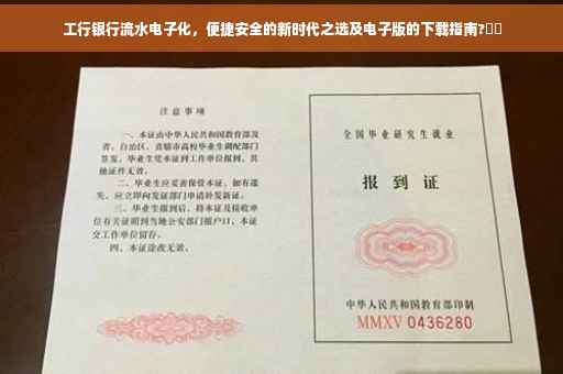 工行银行流水电子化，便捷安全的新时代之选及电子版的下载指南?⚡️