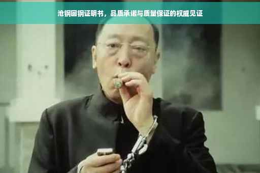 沧钢圆钢证明书，品质承诺与质量保证的权威见证