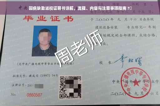 因病缺勤返校证明书详解，流程、内容与注意事项指南 ?✨