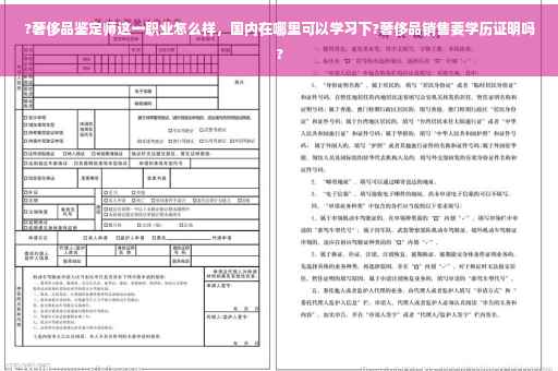 ?奢侈品鉴定师这一职业怎么样，国内在哪里可以学习下?奢侈品销售要学历证明吗?