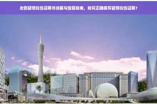 左侧韧带拉伤证明书详解与恢复指南，如何正确撰写韧带拉伤证明？