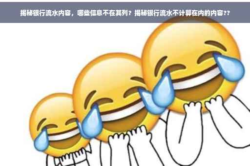 揭秘银行流水内容，哪些信息不在其列？揭秘银行流水不计算在内的内容??