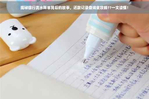 揭秘银行流水账单背后的故事，还款记录查询全攻略??一文读懂！